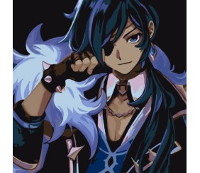 Картина за номерами на ДВП "Аніме. Геншин Кая" 30х30 см ★★★