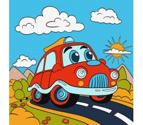 Картина за номерами 7+ "Весела подорож" 25х25 см