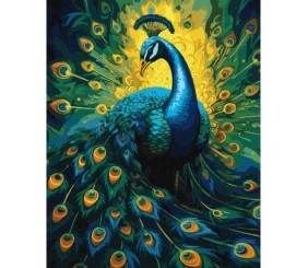 Картина за номерами "Витончений павич 40х50 см