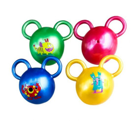 Мʼяч із вухами "Монстри" 4.5ʼ (12 см), 5 штук