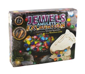 Набір для проведення розкопок "JEWELS AMULETS EXCAVATION" Гірський кришталь