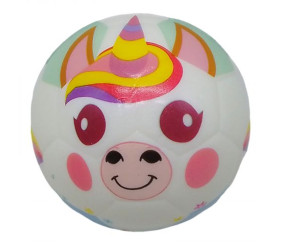 Мʼяч фомовий "Єдиноріг", 9 см (рожевий)