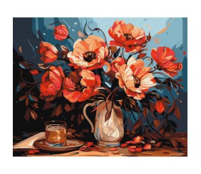 Картина за номерами "Барвисті маки" 40х50 см