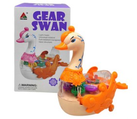 Музична іграшка "Лебідь", зі світлом (карамель)