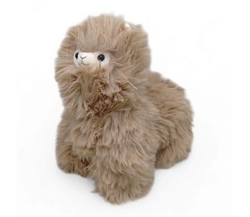 Мʼяка іграшка "Пухната Лама", 32 см (бежева)