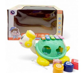 Каталка "Черепаха", ксилофон, сортер (мʼятна)