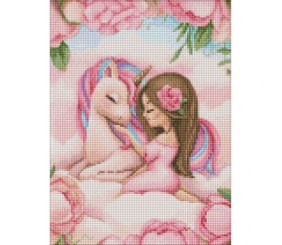 Алмазна мозаїка "Казкова дружба" 30х40 см