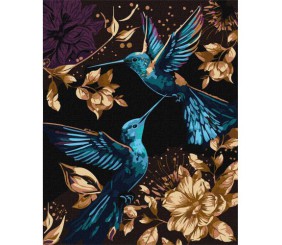 Картина за номерами з фарбами металік "Танець у повітрі" 40х50 см