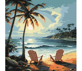 Картина за номерами "Світ для двох" 40х40 см