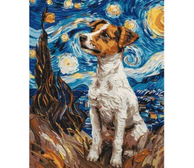 Картина за номерами "Чарівний джек рассел" 40х50 см