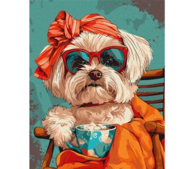 Картина за номерами "Стильне ші-тсу" 40х50 см