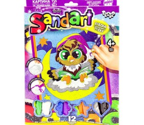 Фреска з кольорового піску "Sandart" Совеня