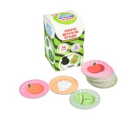 Розвиваюча гра "Знайди пару: Овочі, фрукти, ягоди" (укр)