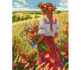 Картина по номерах "У рідних полях" 40х50 см