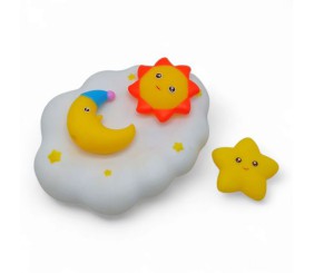 Набір іграшок для ванної "На хмаринці", 4 шт