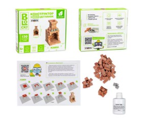 Будівельний набір для творчості з міні-цеглинок BLOCKY Камін Strateg (31025)