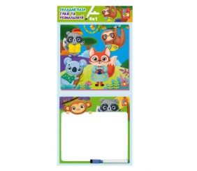 Гра настільна "Набір 4 в 1. Звірятка"  (укр)