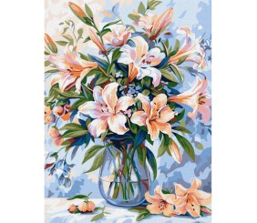 Картина по номерах "Квіткова поема" 30х40  см