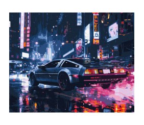 Картина по номерах "Нічна подорож" 40х50 см