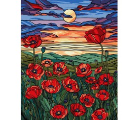 Картина по номерах "Краса маків" 40х50 см