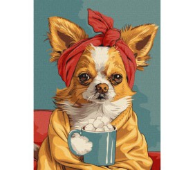 Картина по номерах "Чудова кава" 30х40  см