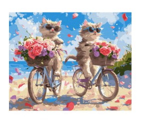 Картина по номерах "Літній велопробіг" 40х50 см