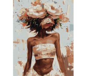 Картина по номерах "Квітковий капелюшок" 40х50 см