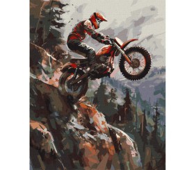 Картина по номерах "Екстрим у горах" 40х50 см