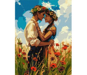 Картина по номерах "Закохана пара" 30х40  см