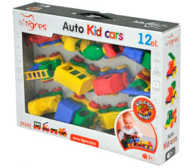 Набір машинок (12 шт) та карта