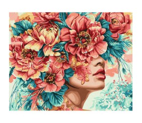 Картина по номерах "Романтика квітів" 40х50 см