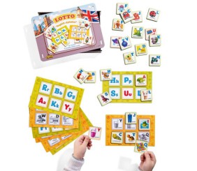 Лото деревʼяне "Англійська абетка"