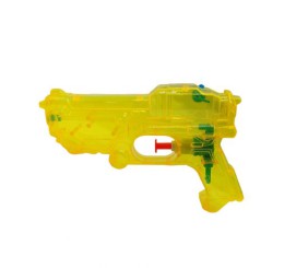 Водний пістолет прозорий, 15 см (жовтий)