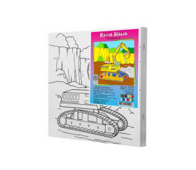 Дитячий набір для розпису "Екскаватор", 25х25 см