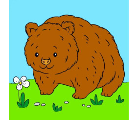 Дитячий набір для розпису "Клишоногий", 25х25 см