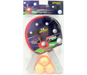 Набір ракеток для настільного тенісу, 3 м"ячики