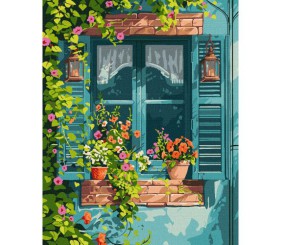 Картина по номерах "Будинок у саду" 40х50 см