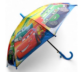 Парасолька дитяча "Тачки", блакитна (70 см, d=80 см), вид 1