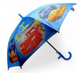 Парасолька дитяча "Тачки", блакитна (70 см, d=80 см), вид 2