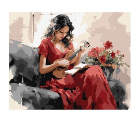 Картина по номерах "Мелодійна грація" 40х50 см