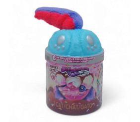 Іграшка-сюрприз "Котик у банці", синій+червоний