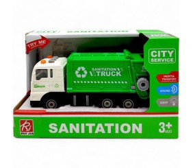 Машина "Сміттєвоз" інерційна, озвучена, зі світлом в коробці