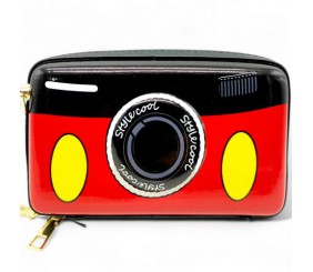 Сумочка дитяча на блискавці "Фотоапарат" червоний+чорний