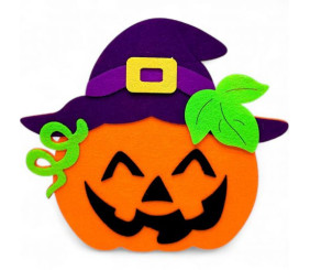 Корзинка (сумочка) з фетру "Гарбуз" (23 см)