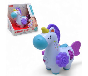 Брязкальце-бізікуб "Єдиноріг", багатофункціональний