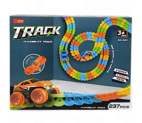 Трек з машинкою на батарейках (237 деталей)