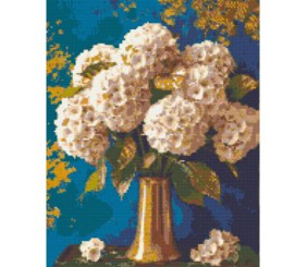 Алмазна мозаїка "Букет гортензій" 40х50 см