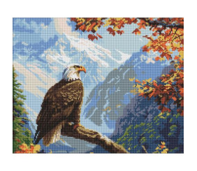 Алмазна мозаїка "Вершинний страж", (40х50 см)