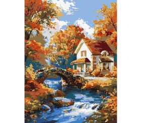 Картина по номерах "Затишок у природі" 28x40 см