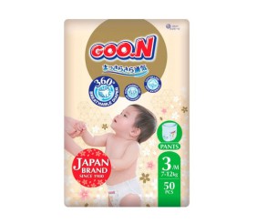 Трусики-підгузки Goo.N Premium Soft (розмір 3(M), 7-12 кг, 50 шт)